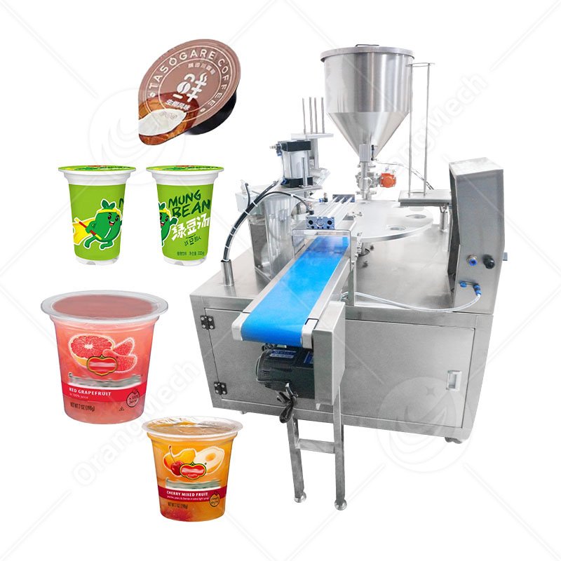 Rotary Type Cup Filling Machine for Yogurt