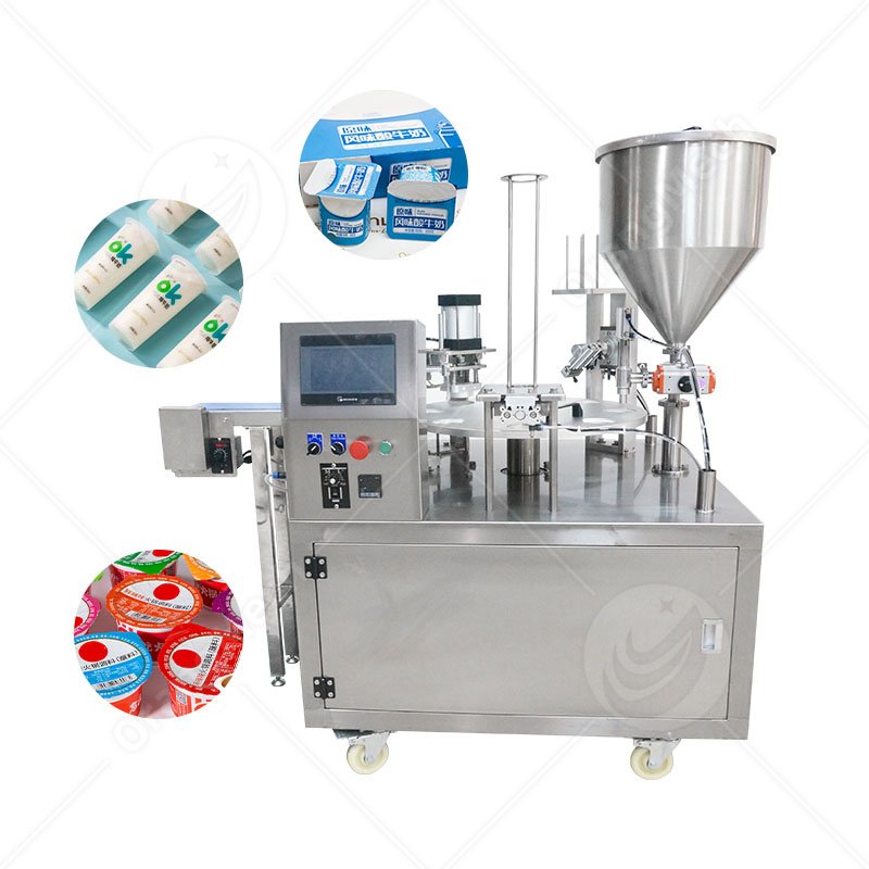 Rotary Type Cup Filling Machine for Yogurt