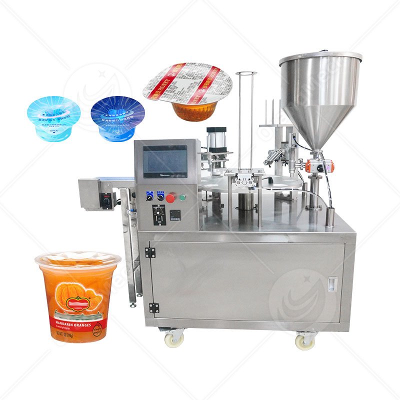 Rotary Type Cup Filling Machine for Yogurt
