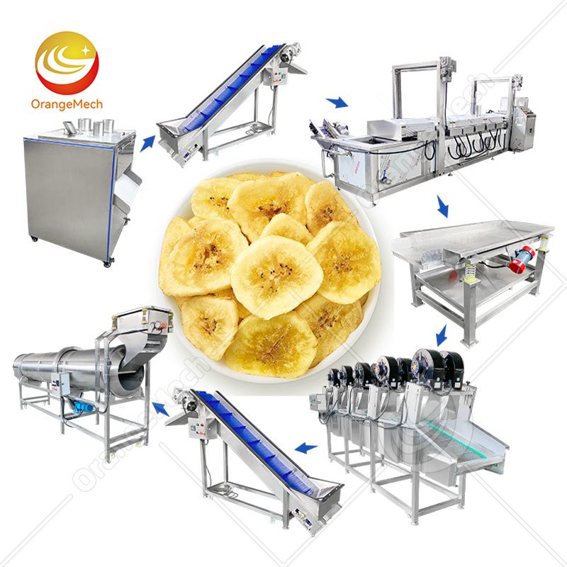 Automatic Banana Chips Production Line with Low Cost