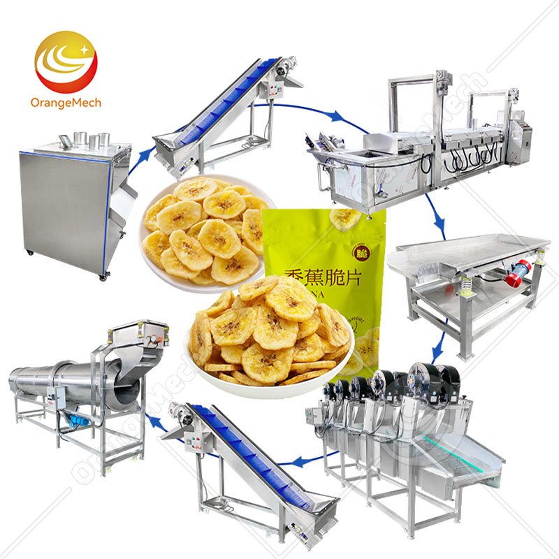 Automatic Banana Chips Production Line with Low Cost