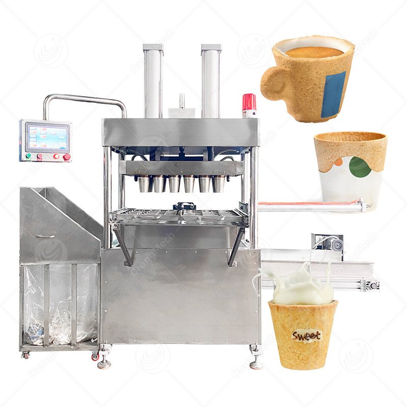 Edible Tea Cup Making Machine, 21KW PLC Control